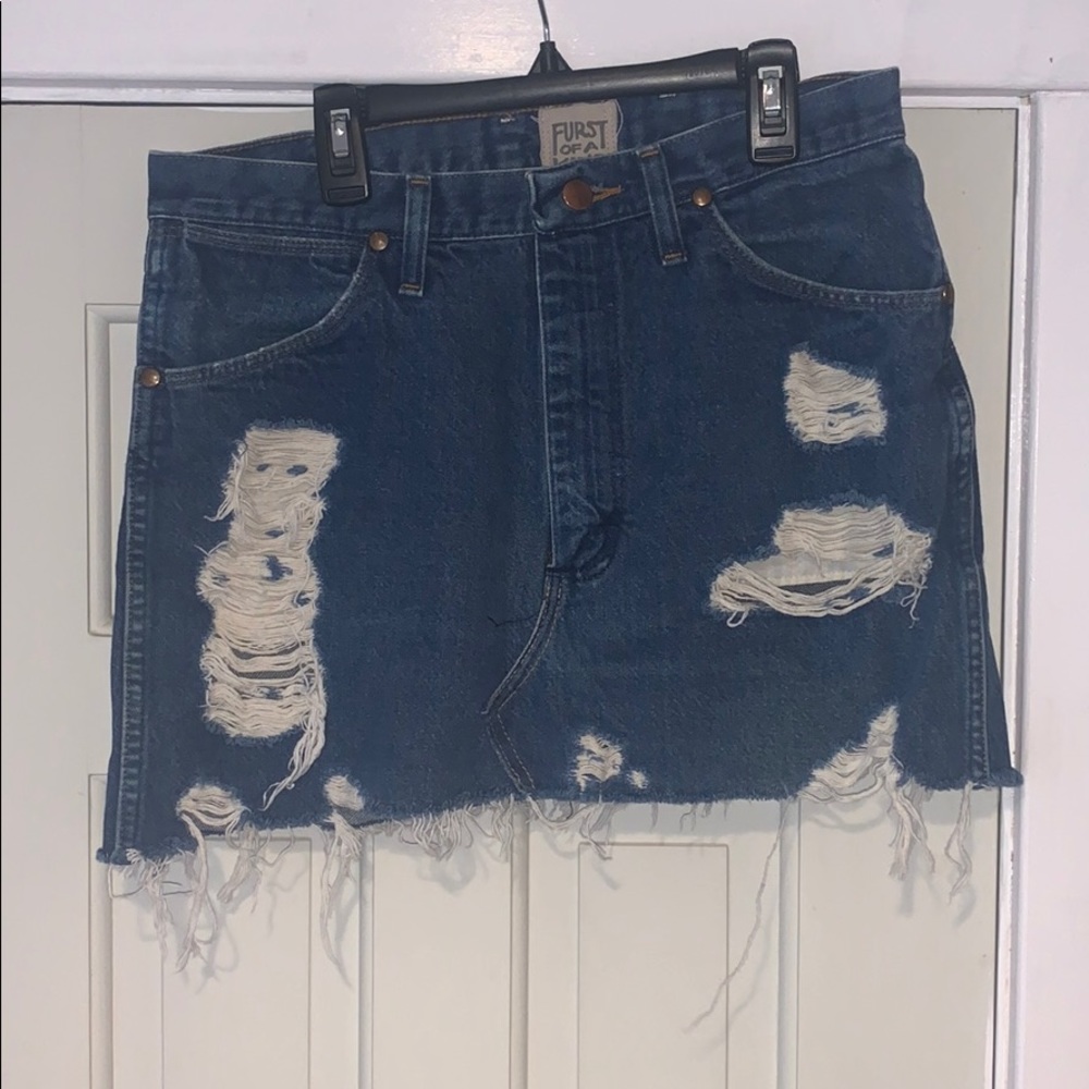 Furst of a kind vintage denim skirt